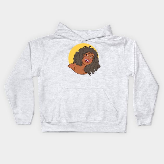 Curly and Caramel Kids Hoodie by NaturallyBlack